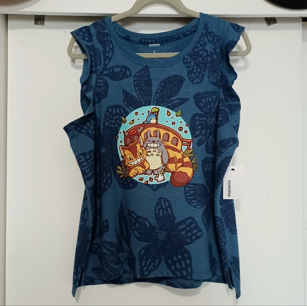 NWT My Neighbor Totoro Catbus Tank Top